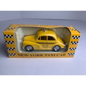 City Merchandise 1965 New York Taxi Cab Die Cast Metal Yellow Retro